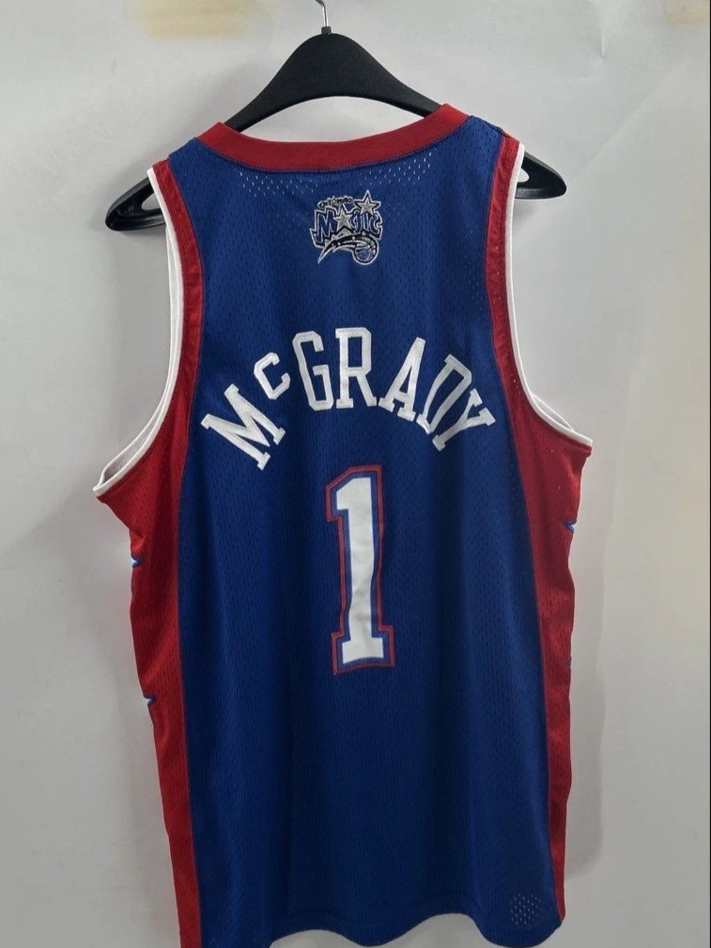 2003 All Star Nike Blue and Red McGrady #1 Orlando Magic Jersey Size Large